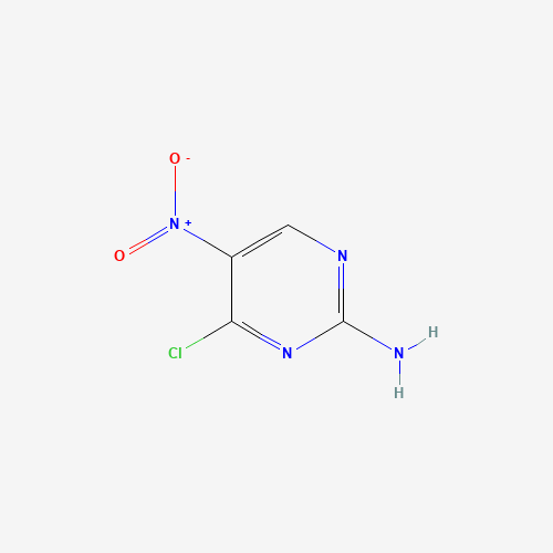 4-chloro-5-nitropyrimidin-2-amine (CAS: 160948-35-6) - Chemical Structure and Molecular Formula 