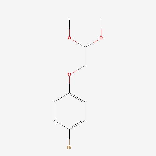 1-bromo-4-(2,2-dimethoxyethoxy)benzene (CAS: 129969-69-3) - Chemical Structure and Molecular Formula 