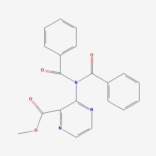 methyl 3-(dibenzoylamino)pyrazine-2-carboxylate (CAS: 94579-07-4) - Chemical Structure and Molecular Formula 