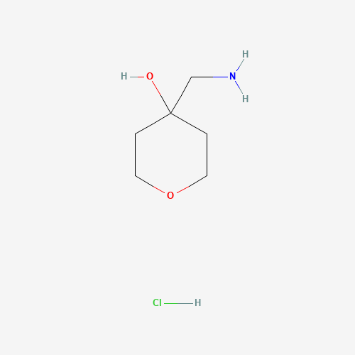 4-(aminomethyl)oxan-4-ol;hydrochloride (CAS: 666261-01-4) - Chemical Structure and Molecular Formula 