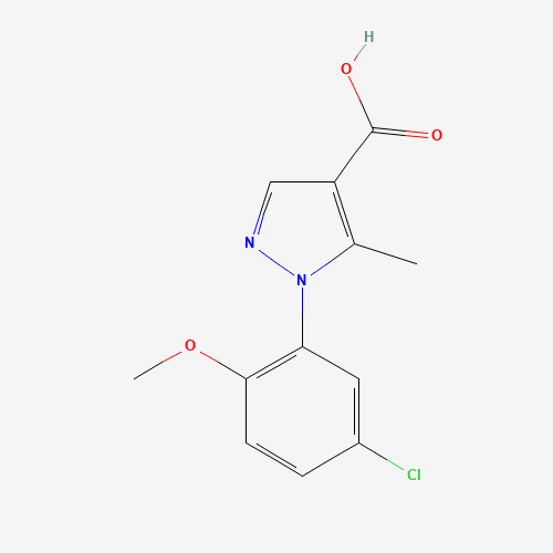 1-(5-chloro-2-methoxyphenyl)-5-methylpyrazole-4-carboxylic acid (CAS: 1226363-56-9) - Related Chemical Product
