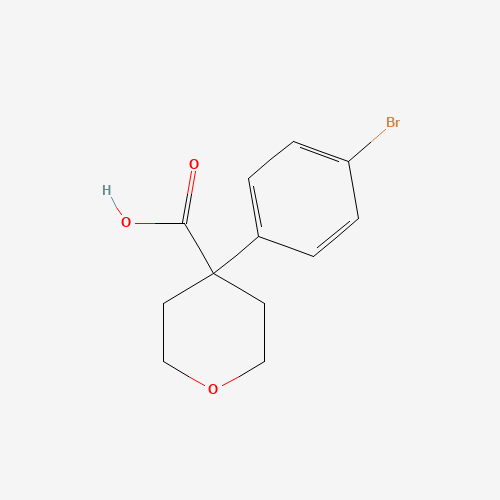 4-(4-bromophenyl)oxane-4-carboxylic acid (CAS: 1152567-60-6) - Chemical Structure and Molecular Formula 