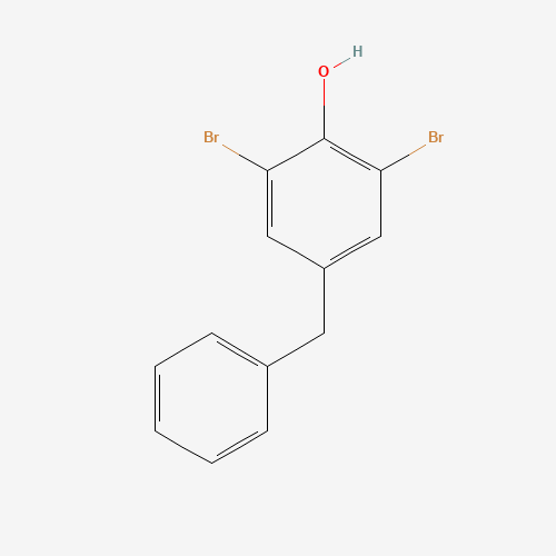 4-benzyl-2,6-dibromophenol (CAS: 52751-69-6) - Chemical Structure and Molecular Formula 