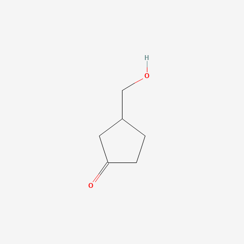3-(hydroxymethyl)cyclopentan-1-one (CAS: 64646-09-9) - Chemical Structure and Molecular Formula 