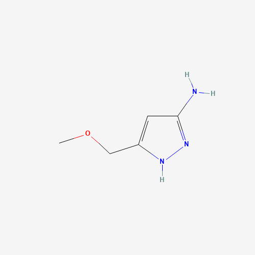 5-(methoxymethyl)-1H-pyrazol-3-amine (CAS: 739366-03-1) - Chemical Structure and Molecular Formula 