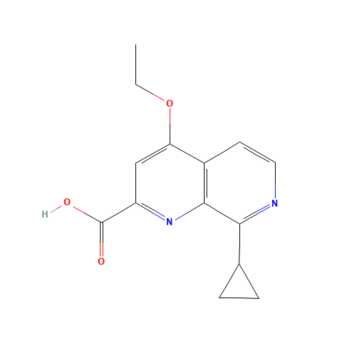 8-cyclopropyl-4-ethoxy-1,7-naphthyridine-2-carboxylic acid (CAS: 921761-02-6) - Related Chemical Product