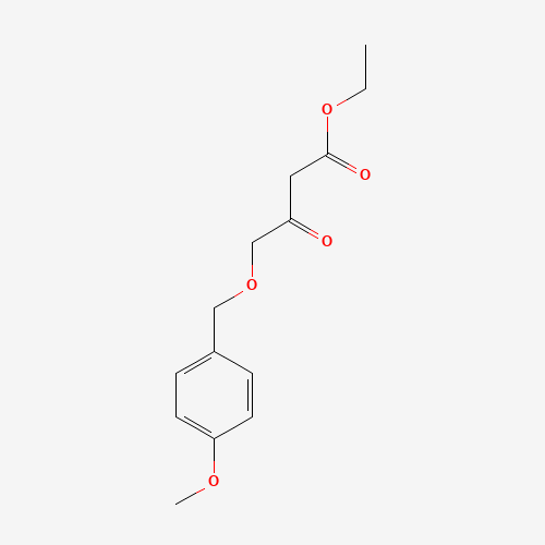 ethyl 4-[(4-methoxyphenyl)methoxy]-3-oxobutanoate (CAS: 727382-81-2) - Chemical Structure and Molecular Formula 