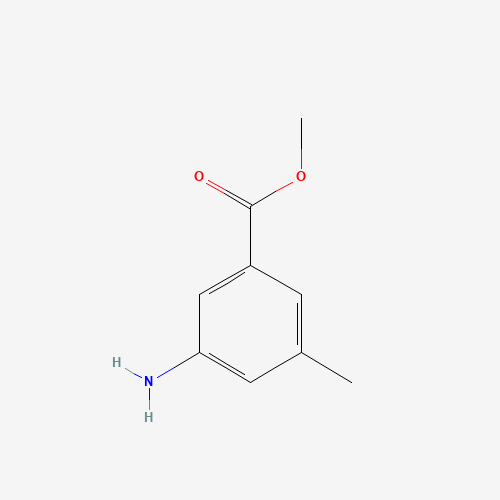 methyl 3-amino-5-methylbenzoate (CAS: 18595-15-8) - Chemical Structure and Molecular Formula 