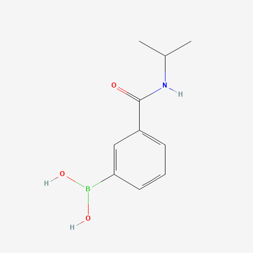 [3-(propan-2-ylcarbamoyl)phenyl]boronic acid (CAS: 397843-69-5) - Chemical Structure and Molecular Formula 