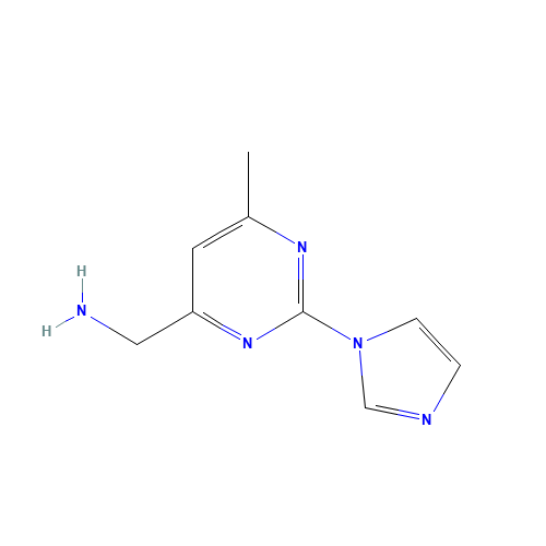 (2-imidazol-1-yl-6-methylpyrimidin-4-yl)methanamine (CAS: 888313-66-4) - Related Chemical Product