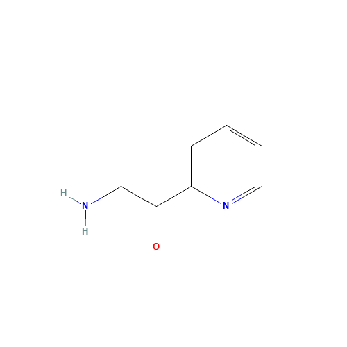 2-amino-1-pyridin-2-ylethanone (CAS: 75140-33-9) - Chemical Structure and Molecular Formula 