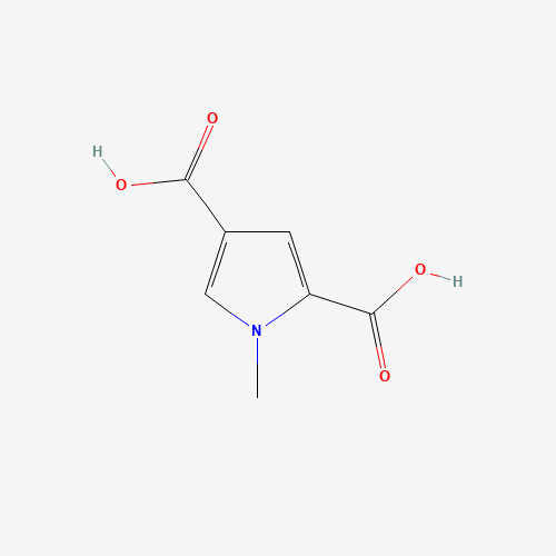 1-methylpyrrole-2,4-dicarboxylic acid (CAS: 68384-89-4) - Chemical Structure and Molecular Formula 