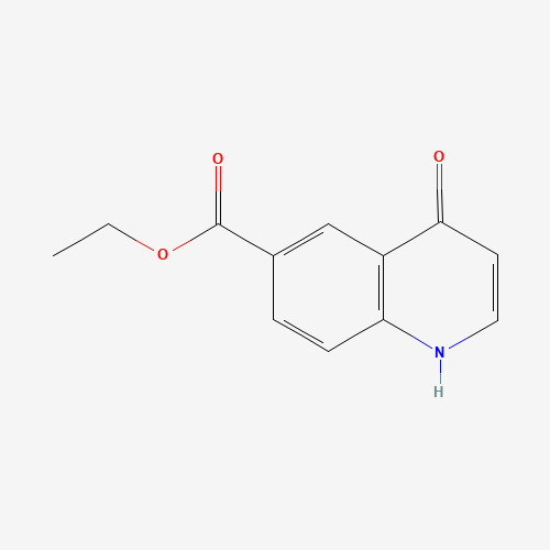 ethyl 4-oxo-1H-quinoline-6-carboxylate (CAS: 127286-04-8) - Chemical Structure and Molecular Formula 