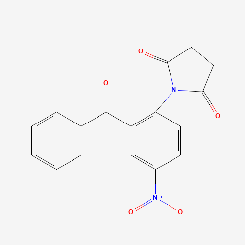 1-(2-benzoyl-4-nitrophenyl)pyrrolidine-2,5-dione (CAS: 627085-89-6) - Chemical Structure and Molecular Formula 