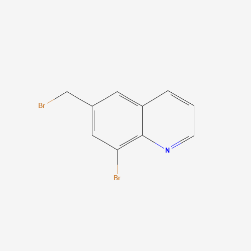 8-bromo-6-(bromomethyl)quinoline (CAS: 159925-47-0) - Chemical Structure and Molecular Formula 
