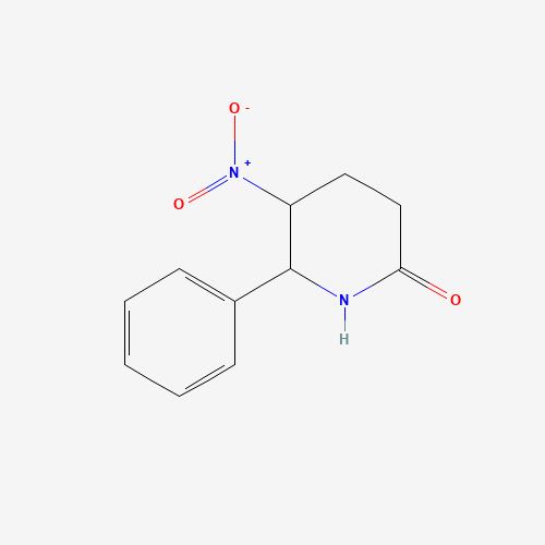 5-nitro-6-phenylpiperidin-2-one (CAS: 58373-38-9) - Chemical Structure and Molecular Formula 