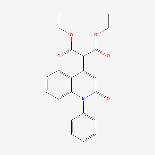 diethyl 2-(2-oxo-1-phenylquinolin-4-yl)propanedioate (CAS: 61298-12-2) - Chemical Structure and Molecular Formula 