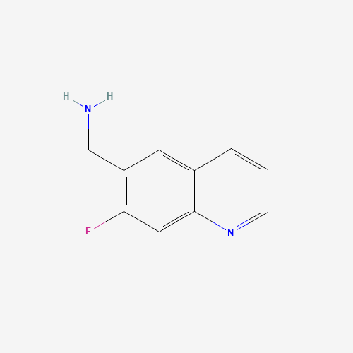(7-fluoroquinolin-6-yl)methanamine (CAS: 956907-24-7) - Chemical Structure and Molecular Formula 