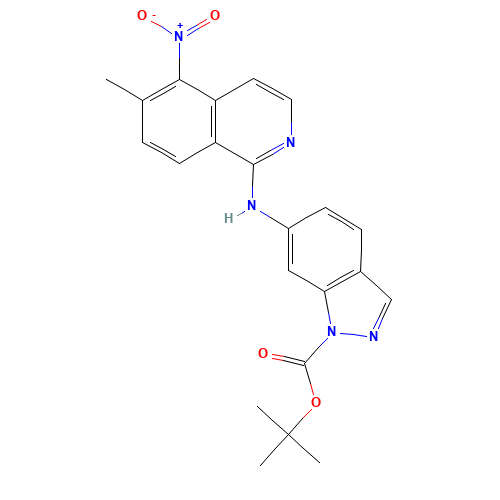 tert-butyl 6-[(6-methyl-5-nitroisoquinolin-1-yl)amino]indazole-1-carboxylate (CAS: 1446113-50-3) - Related Chemical Product