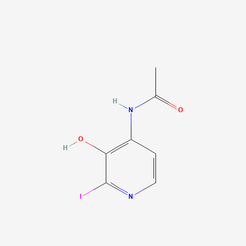 N-(3-hydroxy-2-iodopyridin-4-yl)acetamide (CAS: 1186310-97-3) - Chemical Structure and Molecular Formula 