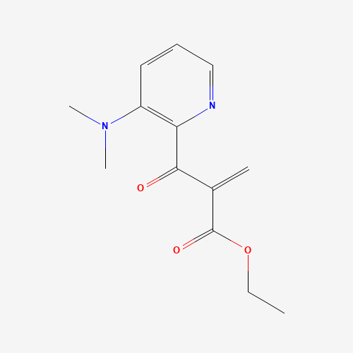 ethyl 2-[3-(dimethylamino)pyridine-2-carbonyl]prop-2-enoate (CAS: 160037-58-1) - Chemical Structure and Molecular Formula 