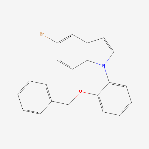 5-bromo-1-(2-phenylmethoxyphenyl)indole (CAS: 1610800-84-4) - Chemical Structure and Molecular Formula 