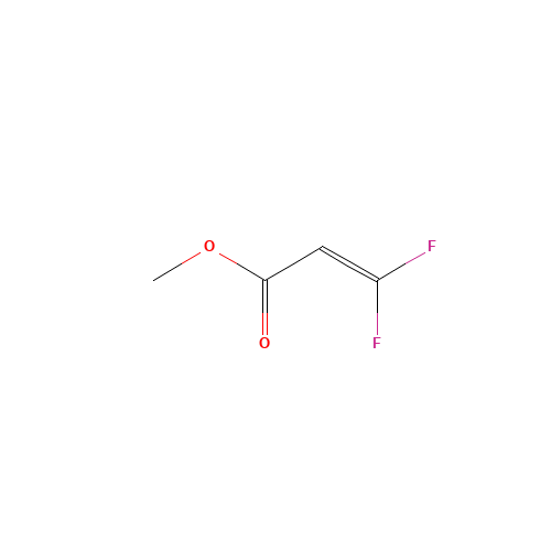 methyl 3,3-difluoroprop-2-enoate (CAS: 406-05-3) - Chemical Structure and Molecular Formula 