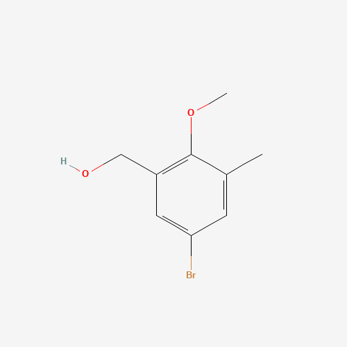 (5-bromo-2-methoxy-3-methylphenyl)methanol (CAS: 954124-92-6) - Chemical Structure and Molecular Formula 
