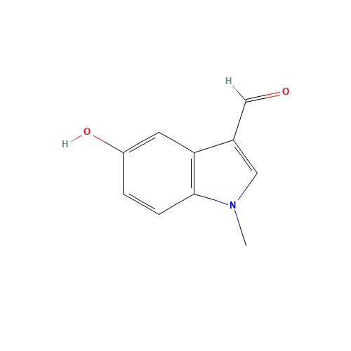 5-hydroxy-1-methylindole-3-carbaldehyde (CAS: 918132-67-9) - Chemical Structure and Molecular Formula 
