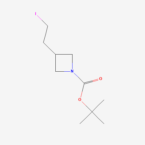 tert-butyl 3-(2-iodoethyl)azetidine-1-carboxylate (CAS: 158602-36-9) - Chemical Structure and Molecular Formula 