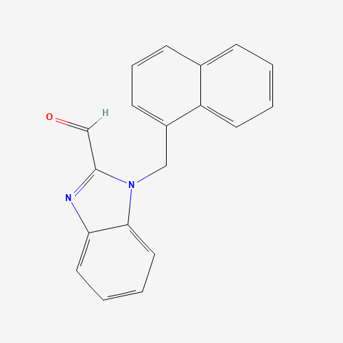1-(naphthalen-1-ylmethyl)benzimidazole-2-carbaldehyde (CAS: 537010-28-9) - Chemical Structure and Molecular Formula 