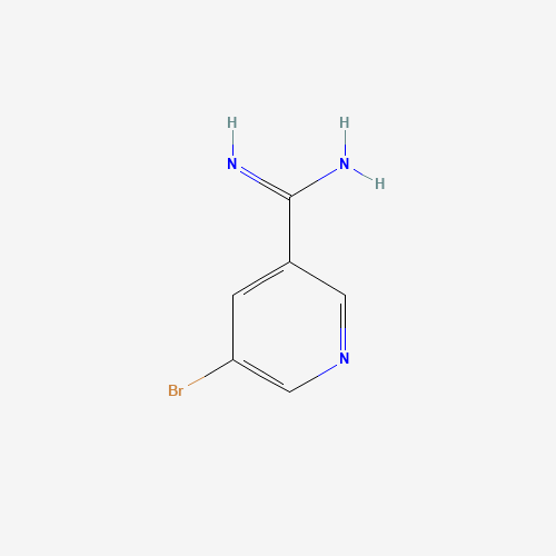 5-bromopyridine-3-carboximidamide (CAS: 345591-93-7) - Chemical Structure and Molecular Formula 