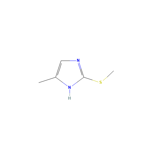 5-methyl-2-methylsulfanyl-1H-imidazole (CAS: 14395-85-8) - Chemical Structure and Molecular Formula 
