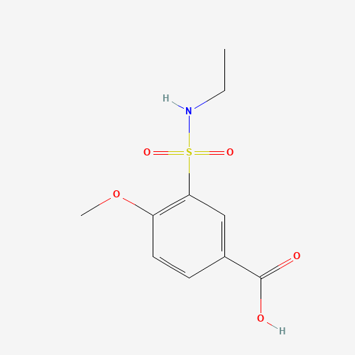 3-(ethylsulfamoyl)-4-methoxybenzoic acid (CAS: 716358-74-6) - Chemical Structure and Molecular Formula 