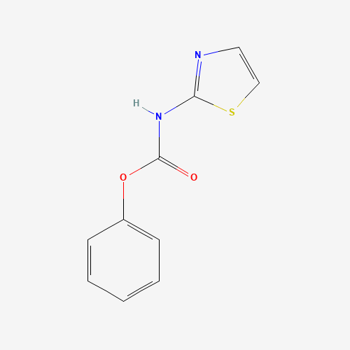 phenyl N-(1,3-thiazol-2-yl)carbamate (CAS: 39142-40-0) - Chemical Structure and Molecular Formula 