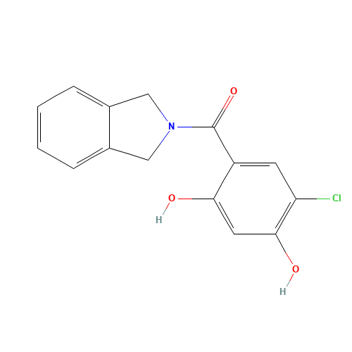 (5-chloro-2,4-dihydroxyphenyl)-(1,3-dihydroisoindol-2-yl)methanone (CAS: 912999-20-3) - Related Chemical Product