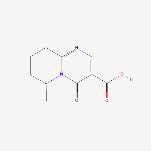 6-methyl-4-oxo-6,7,8,9-tetrahydropyrido[1,2-a]pyrimidine-3-carboxylic acid (CAS: 32092-24-3) - Chemical Structure and Molecular Formula 