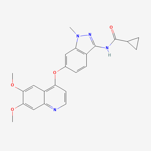 N-[6-(6,7-dimethoxyquinolin-4-yl)oxy-1-methylindazol-3-yl]cyclopropanecarboxamide (CAS: 862178-96-9) - Related Chemical Product