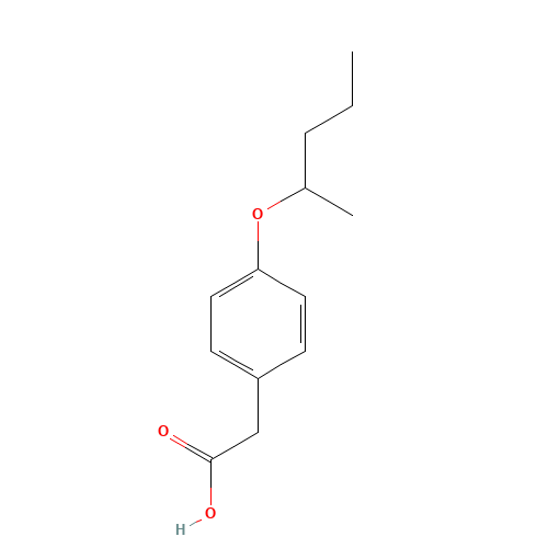 2-(4-pentan-2-yloxyphenyl)acetic acid (CAS: 1370370-72-1) - Chemical Structure and Molecular Formula 