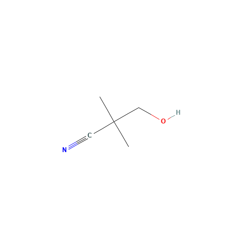 3-hydroxy-2,2-dimethylpropanenitrile (CAS: 19295-57-9) - Chemical Structure and Molecular Formula 