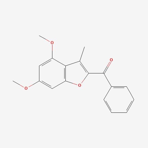 (4,6-dimethoxy-3-methyl-1-benzofuran-2-yl)-phenylmethanone (CAS: 99246-63-6) - Related Chemical Product