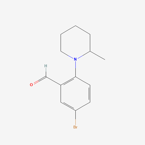 5-bromo-2-(2-methylpiperidin-1-yl)benzaldehyde (CAS: 742099-82-7) - Related Chemical Product