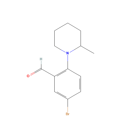 5-bromo-2-(2-methylpiperidin-1-yl)benzaldehyde (CAS: 742099-82-7) - Related Chemical Product