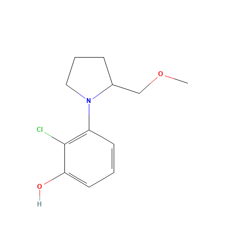 2-chloro-3-[2-(methoxymethyl)pyrrolidin-1-yl]phenol (CAS: 925233-23-4) - Related Chemical Product