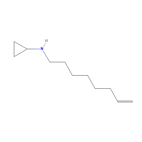N-oct-7-enylcyclopropanamine (CAS: 1343389-18-3) - Chemical Structure and Molecular Formula 