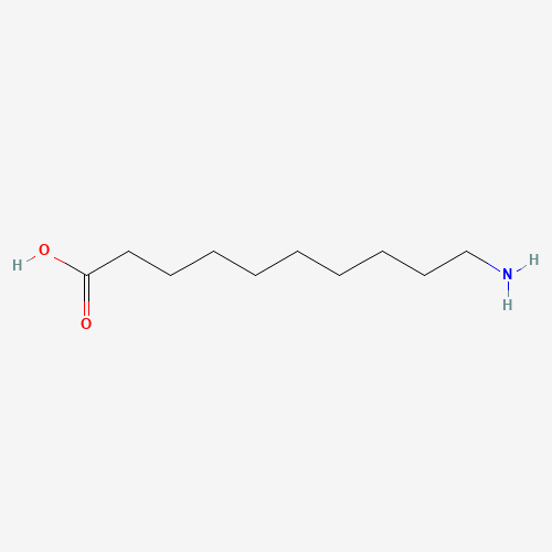 10-aminodecanoic acid (CAS: 13108-19-5) - Chemical Structure and Molecular Formula 