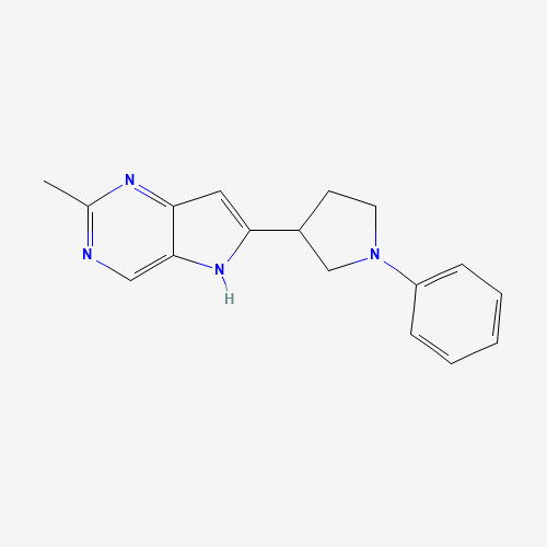 2-methyl-6-(1-phenylpyrrolidin-3-yl)-5H-pyrrolo[3,2-d]pyrimidine (CAS: 237432-24-5) - Related Chemical Product