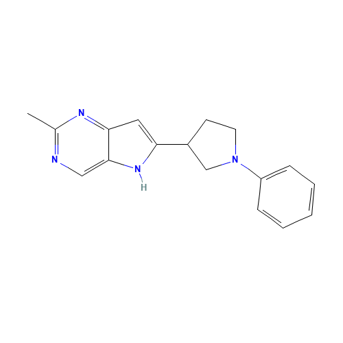 2-methyl-6-(1-phenylpyrrolidin-3-yl)-5H-pyrrolo[3,2-d]pyrimidine (CAS: 237432-24-5) - Related Chemical Product