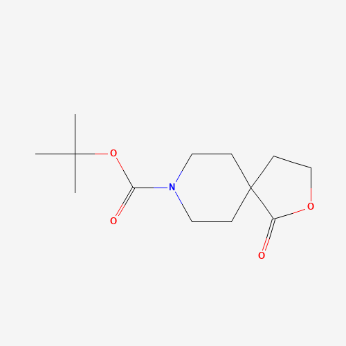 tert-butyl 1-oxo-2-oxa-8-azaspiro[4.5]decane-8-carboxylate (CAS: 154348-08-0) - Chemical Structure and Molecular Formula 