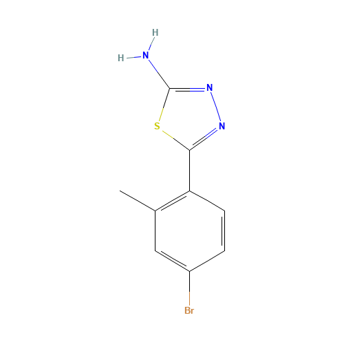 5-(4-bromo-2-methylphenyl)-1,3,4-thiadiazol-2-amine (CAS: 299937-32-9) - Related Chemical Product